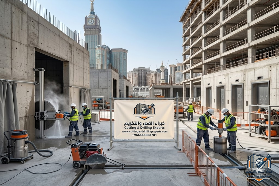   أفضل مقاول قص وتخريم الخرسانة بمكة | خصم 30% | خبراء القص والتخريم    